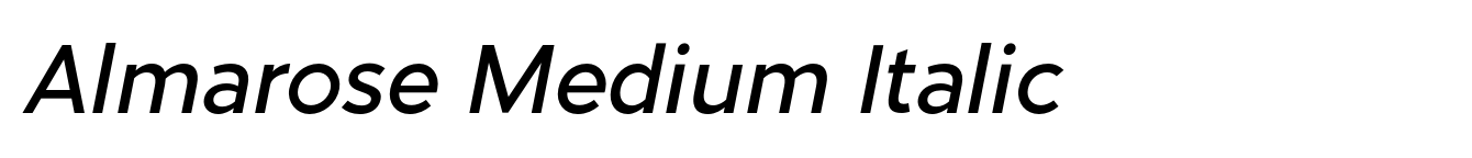 Almarose Medium Italic